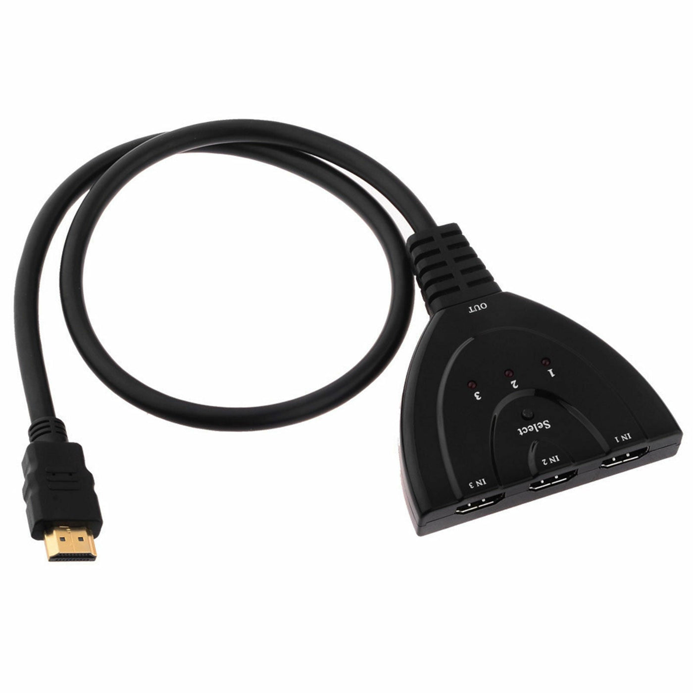3 Port HDMI Splitter Cable 1080/4K Switch Switcher HUB Adapter for