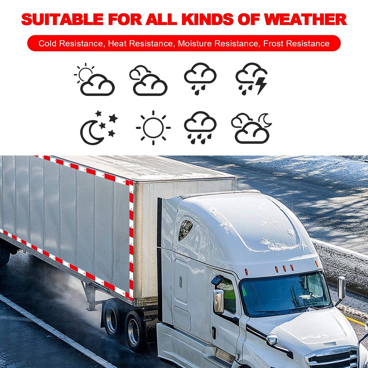 Reflective Trailer Safety Tape Conspicuity Tape Warning Sign Car Truck