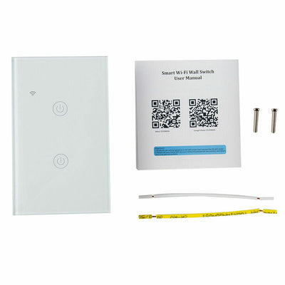1/2/3/4 Gang WiFi Smart Wall Touch Light Switch Glass Panel For
