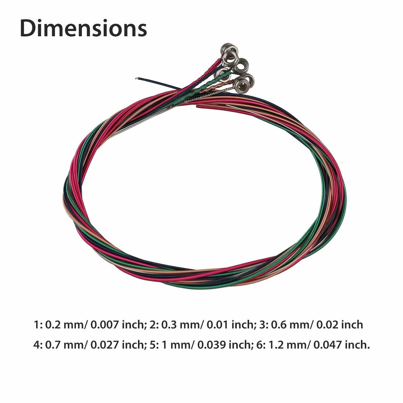 3 Sets of 6 Guitar Strings Replacement Steel String For Acoustic