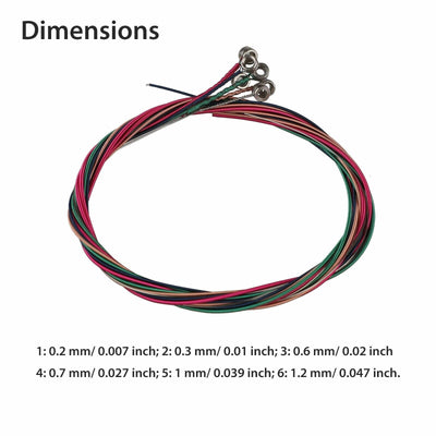 3 Sets of 6 Guitar Strings Replacement Steel String For Acoustic