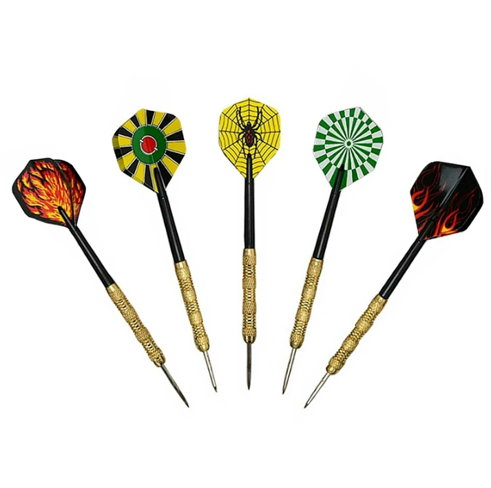 5 Sets (15Pcs) Steel Tip Professional Darts Set Darts Slim Barrel Dart