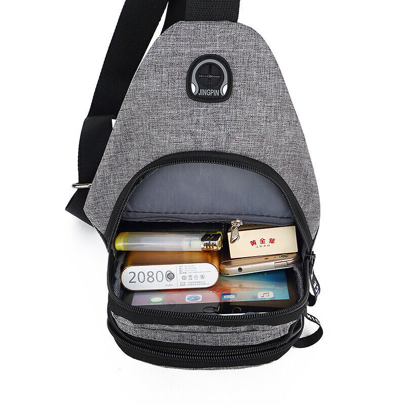 Men Women Sling Bag Chest Fanny Packs Cross Body Travel Sports