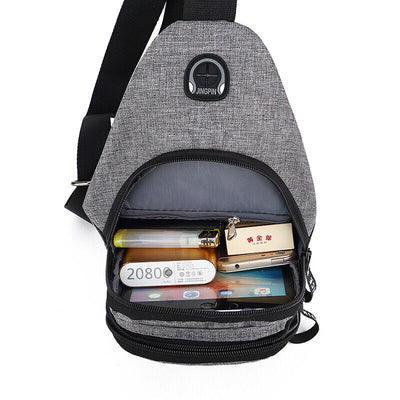Men Women Sling Bag Chest Fanny Packs Cross Body Travel Sports