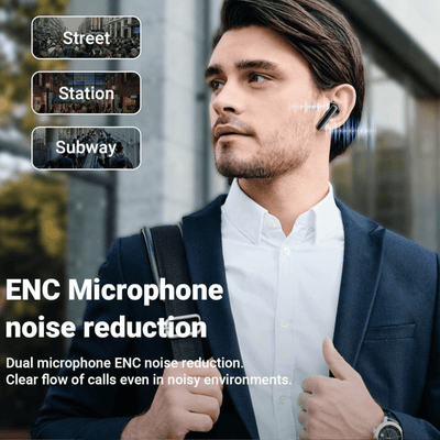 Bluetooth Earbuds Headset 5.3 Wireless Noise Cancelling TWS Trucker