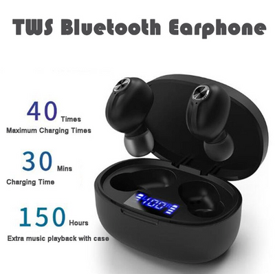 TWS Bluetooth Earbuds Waterproof Bluetooth 5.1 Headset Noise