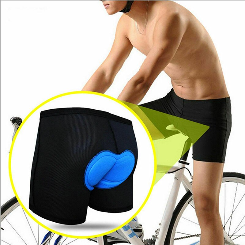 Men Women Cycling Shorts Bicycle Bike Underwear Pants With Sponge Gel for comfort during rides.