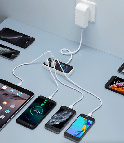 Multi USB 8-Port Fast Desktop Hub Wall Charger Charging Station Quick