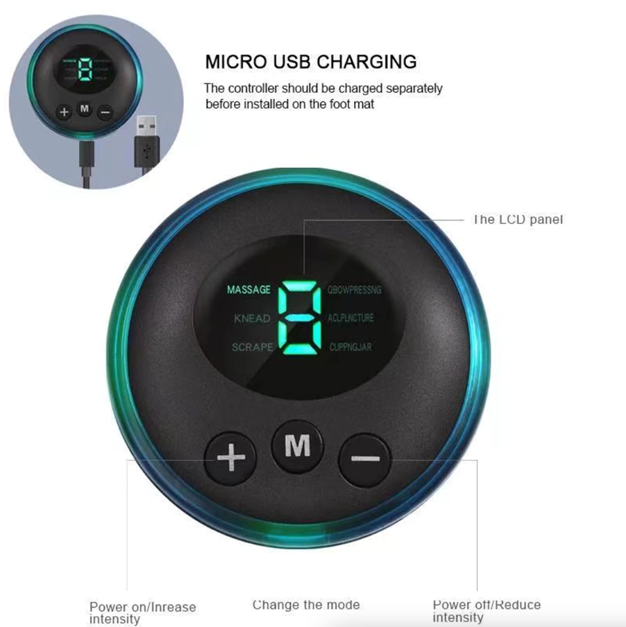 EMS Foot Massager Leg Reshaping Electric Deep Kneading Muscle Pain