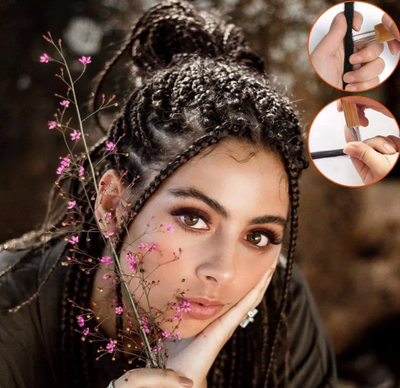 5Pcs DIY Crochet Needle Hook Bamboo Handle Dread Knit Hair Making