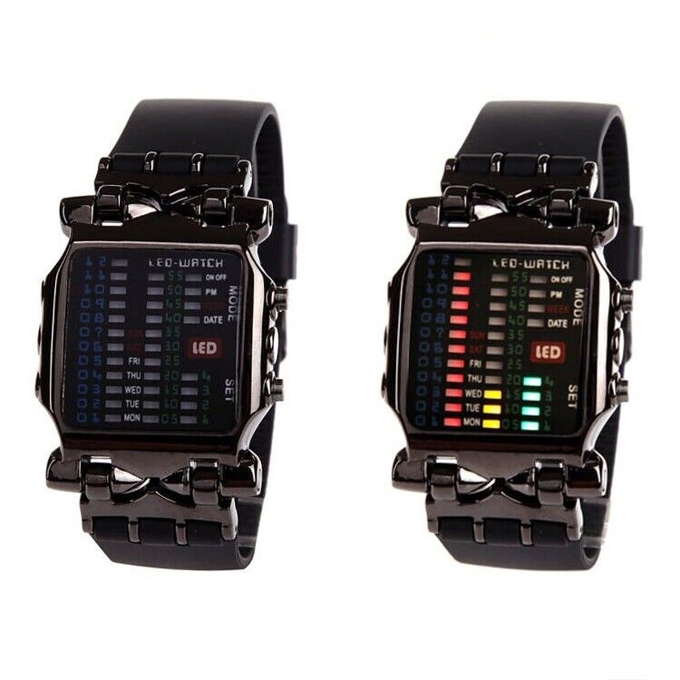 Luxury Men's Watch LED Sports Date Digital Bracelet Waterproof Quartz