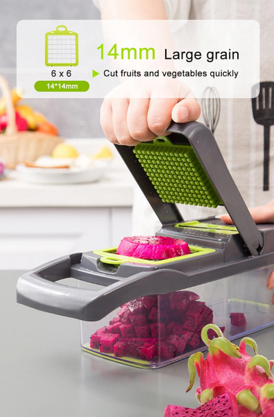 15-In-1 Vegetable Fruit Chopper Cutter Food Onion Veggie Dicer Slicer