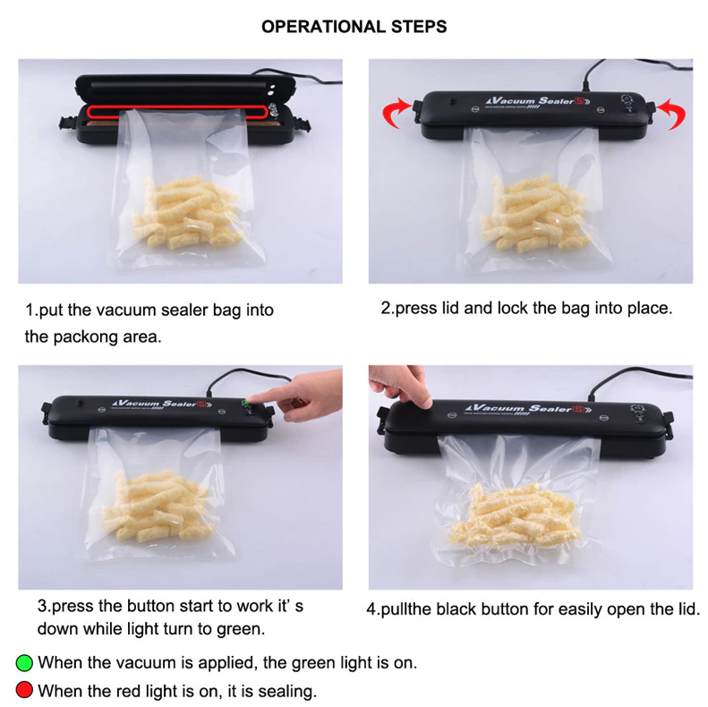 Vacuum Sealer Machine Food Preservation Storage Saver Automatic With