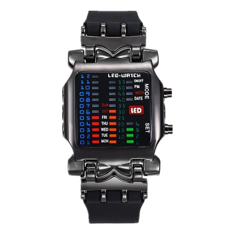 Luxury Men's Watch LED Sports Date Digital Bracelet Waterproof Quartz