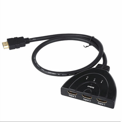 3 Port HDMI Splitter Cable 1080/4K Switch Switcher HUB Adapter for