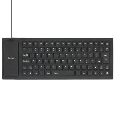 Waterproof Silicone Keyboard Foldable Flexible USB Dustproof DirtProof