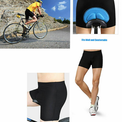 Men Women Cycling Shorts Bicycle Bike Underwear Pants With Sponge Gel for comfort and support during rides.