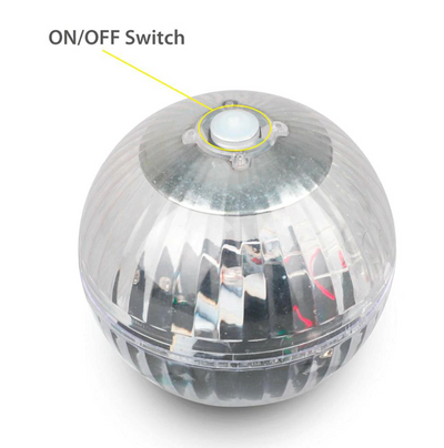 Outdoor Solar LED Floating Light Garden Pond Pool Lamp Rotating RGB