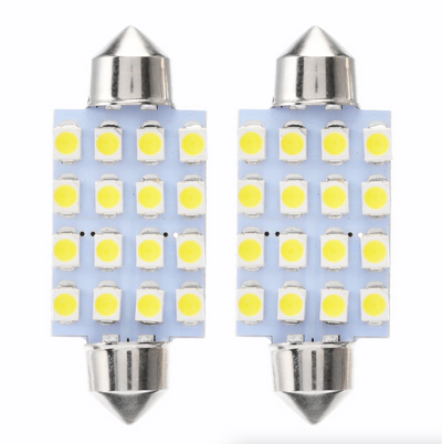14Pcs T10 36mm LED Interior Car Accessories Kit Map Dome License Plate