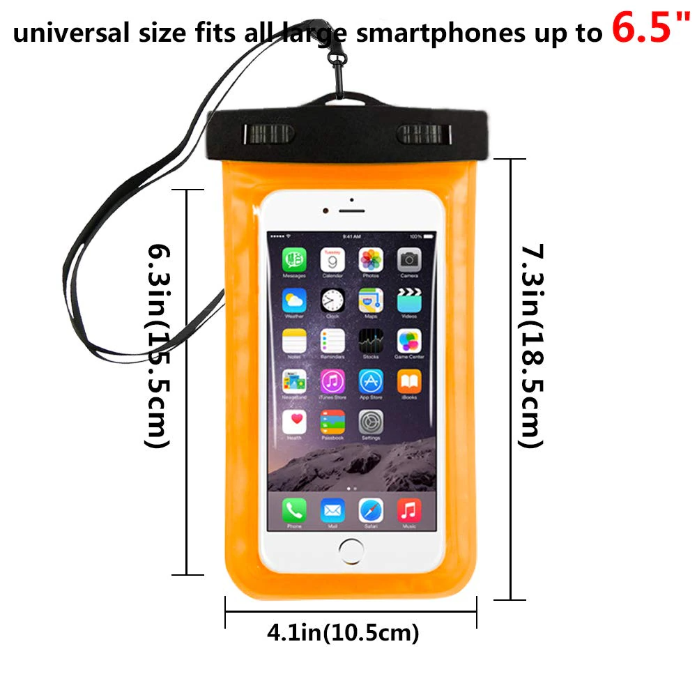 3 Pack Waterproof Floating Cell Phone Pouch Dry Bag Case Cover For