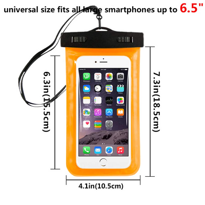3 Pack Waterproof Floating Cell Phone Pouch Dry Bag Case Cover For