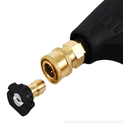 1/4" High Pressure Washer Gun 4000 PSI Car Wash Foam Spray Short Wand