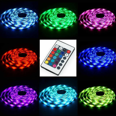 5V USB LED Strip Lights TV Back Light 5050 RGB Colour Changing with
