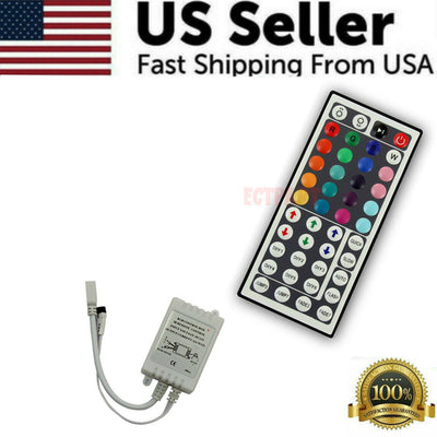 32FT LED Strip Lights Remote Control Bedroom Waterproof for Indoor