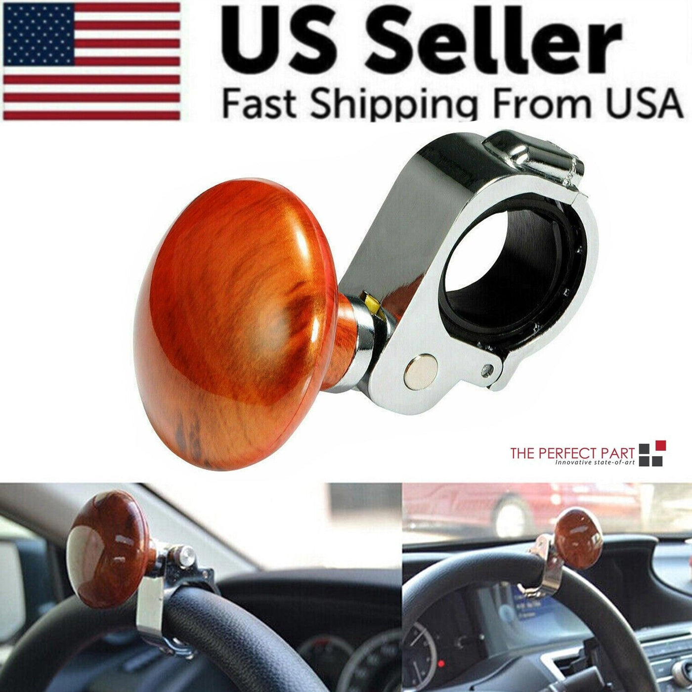 Steering Wheel Spinner Knob Handle Universal Heavy Duty Suicide Car