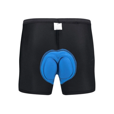 Men Women Cycling Shorts Bicycle Bike Underwear Pants With Sponge Gel - rear view showing padding detail.