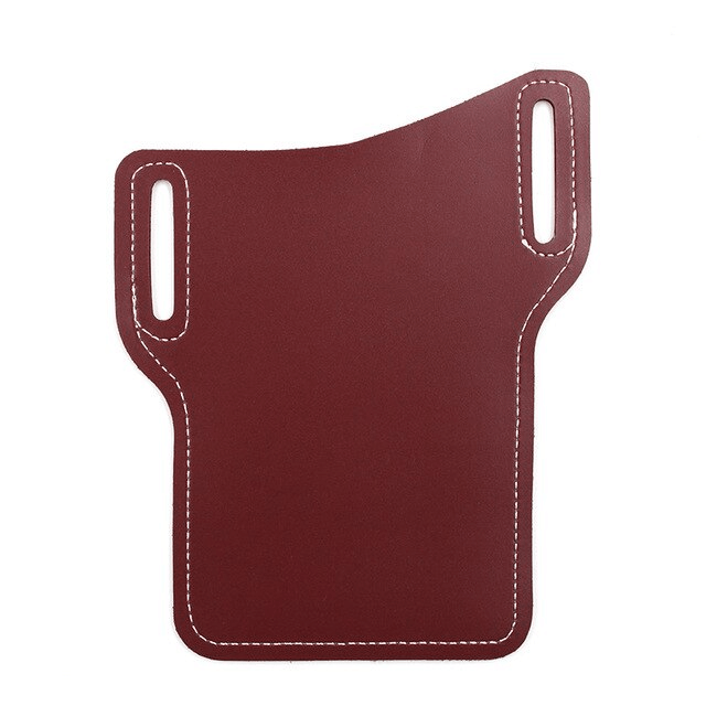 Men Cell Phone Belt Pack Bag Loop Waist Holster Pouch Case Leather
