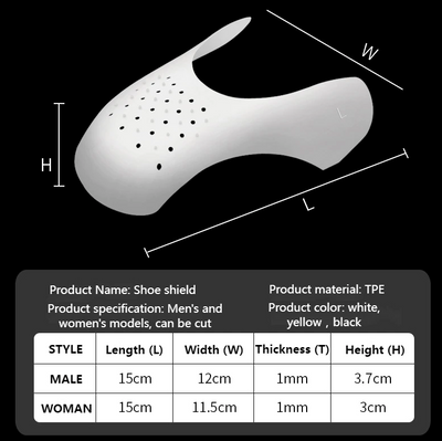 Pair Sneaker Shoe Anti Crease Protector Decreaser Toe Force Creasing