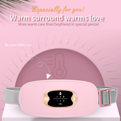 Electric Heating Menstrual Vibration Pad Belt For Period Pain Relief