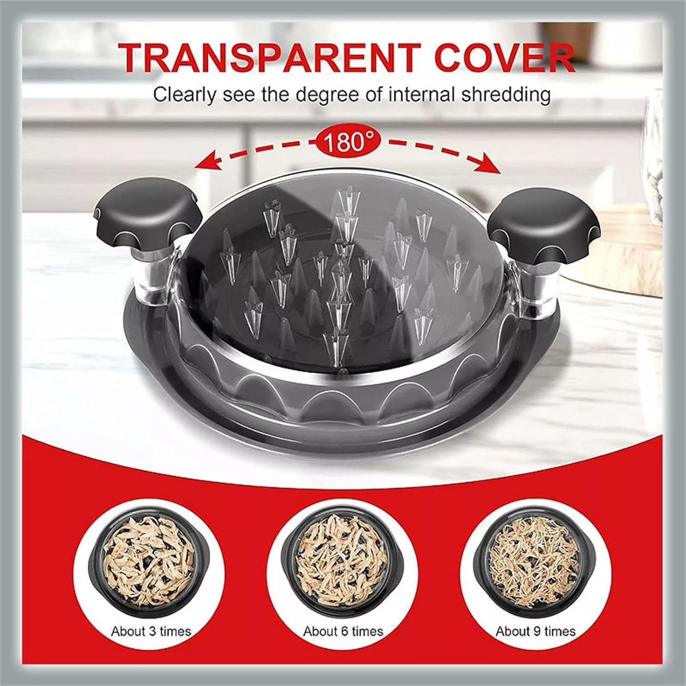 Large Chicken Shredder Tool Twist Meat Shredding Grinder Handles