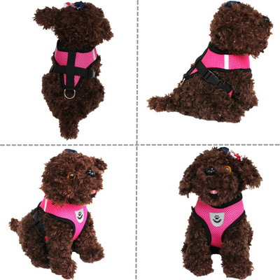 Cat Dog Pet Harness Adjustable Control Vest Dogs Reflective S M L XL