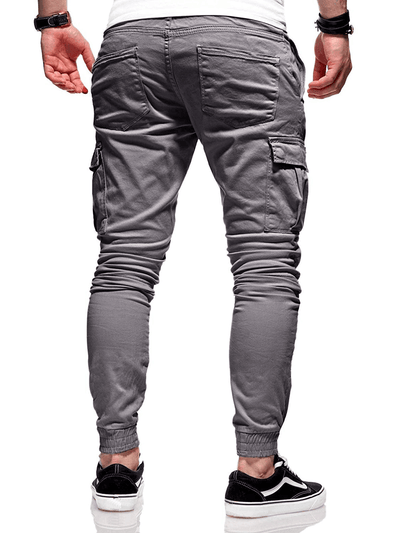 Men's Casual Joggers Pants Sweatpants Cargo Combat Loose Sport Workout