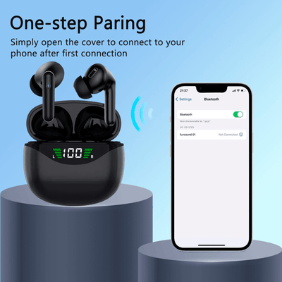 Bluetooth Earbuds Headset 5.3 Wireless Noise Cancelling TWS Trucker