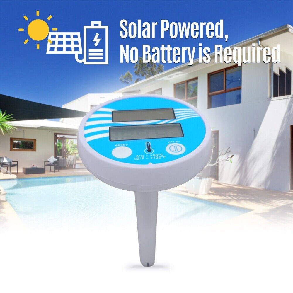 Digital Solar Powered Outdoor Floating Waterproof Rainproof Pool SPA