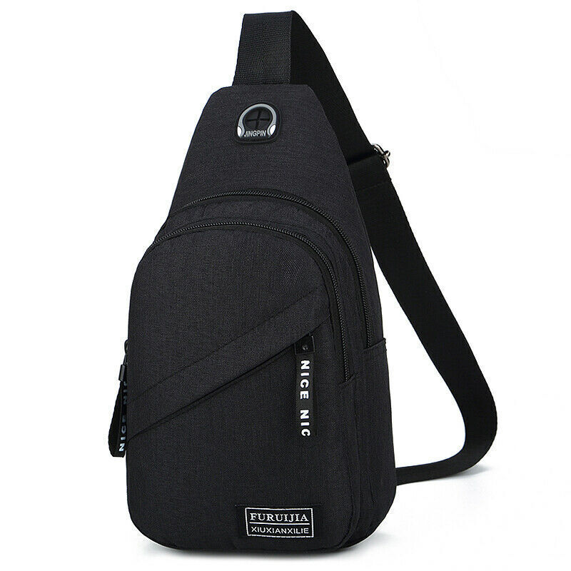 Men Women Sling Bag Chest Fanny Packs Cross Body Travel Sports