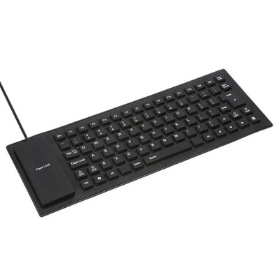 Waterproof Silicone Keyboard Foldable Flexible USB Dustproof DirtProof