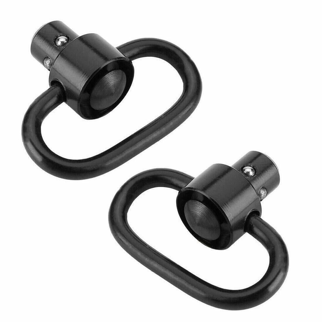 2PCS Heavy Duty Flush Push Button Quick Detach 1.25" Rifle QD Sling