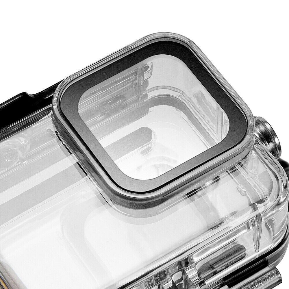For GoPro Hero 11 10 9 Black Underwater Waterproof Housing Case Diving close-up view of the waterproof lens