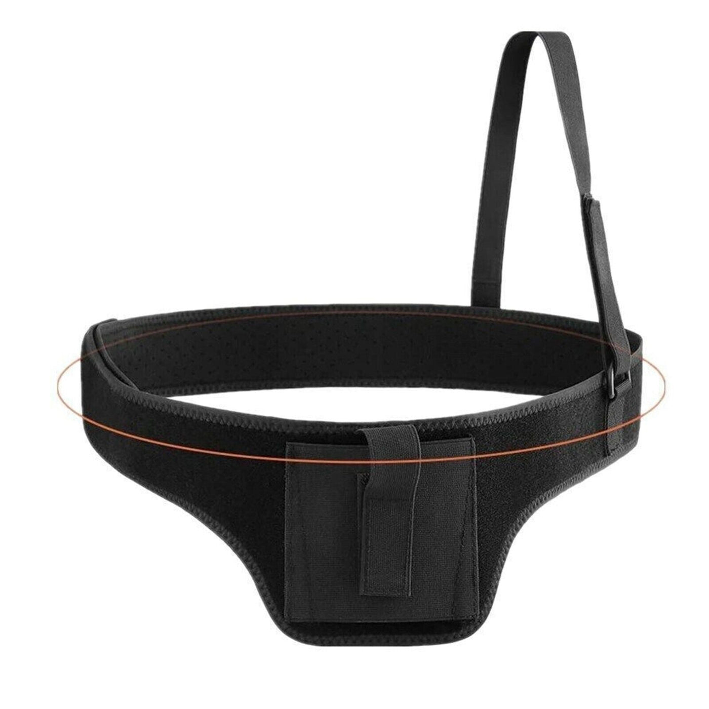 Tactical Concealed Carry Shoulder Waist Pistol Hand Gun Holder Holster image showcasing the adjustable black holster design.