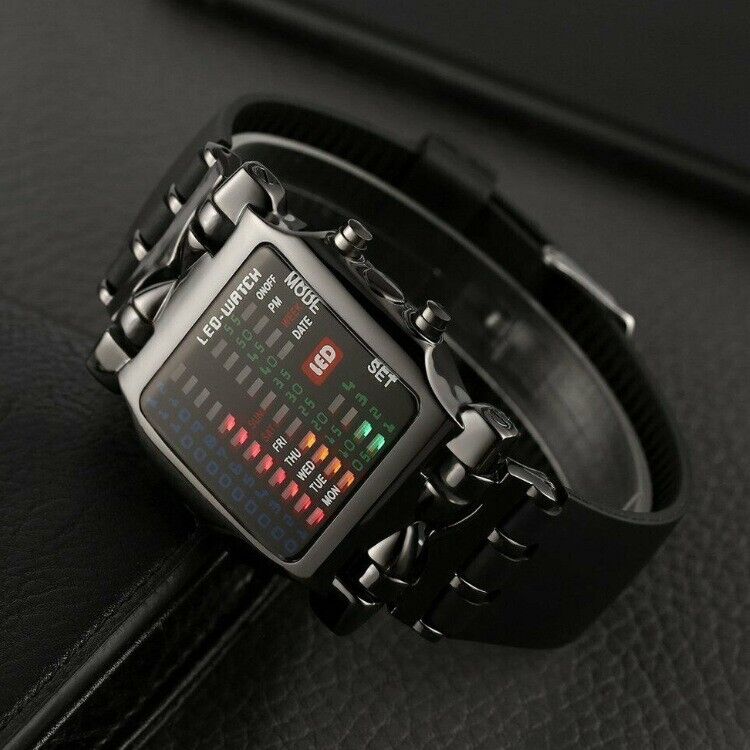 Luxury Men's Watch LED Sports Date Digital Bracelet Waterproof Quartz