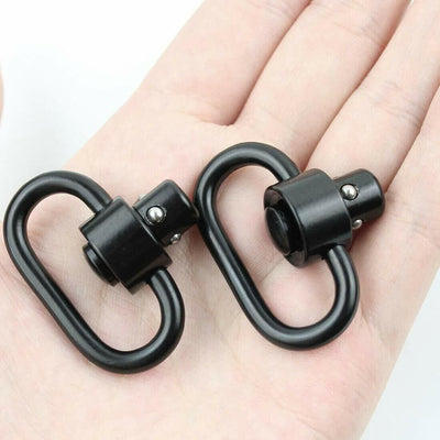 2PCS Heavy Duty Flush Push Button Quick Detach 1.25" Rifle QD Sling