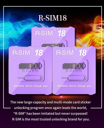 R-SIM18 RSIM 18 Nano Unlock Card For iPhone 14 Plus 13 12 11 Pro Max X
