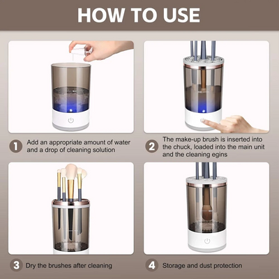 Automatic Brush Cleaner Electric Makeup Brush Cleaning Machine Fast