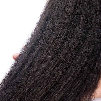 10A Grade 3/4 Kinky Straight Bundles With 4x4 Closures and 13x4 Fronta