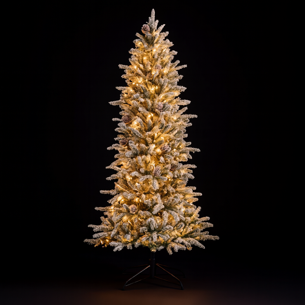 5.9 ft Artificial Pre-Lit Christmas Tree High Quality Holiday Decor