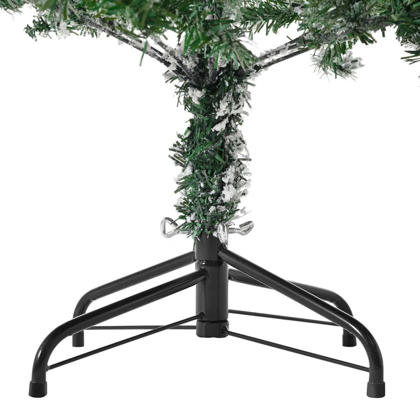 Unlit 7FT Snowy PE PVC Mixed Christmas Tree